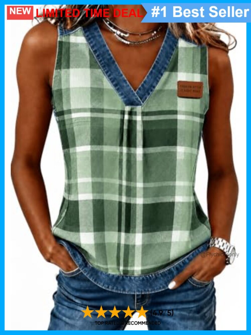 Women's V Neck Sleeveless Tunic Tank Top Floral Boho Summer Casual Blouse